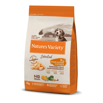 Nature Variety Selected No Grain Cão Junior Frango 2kg